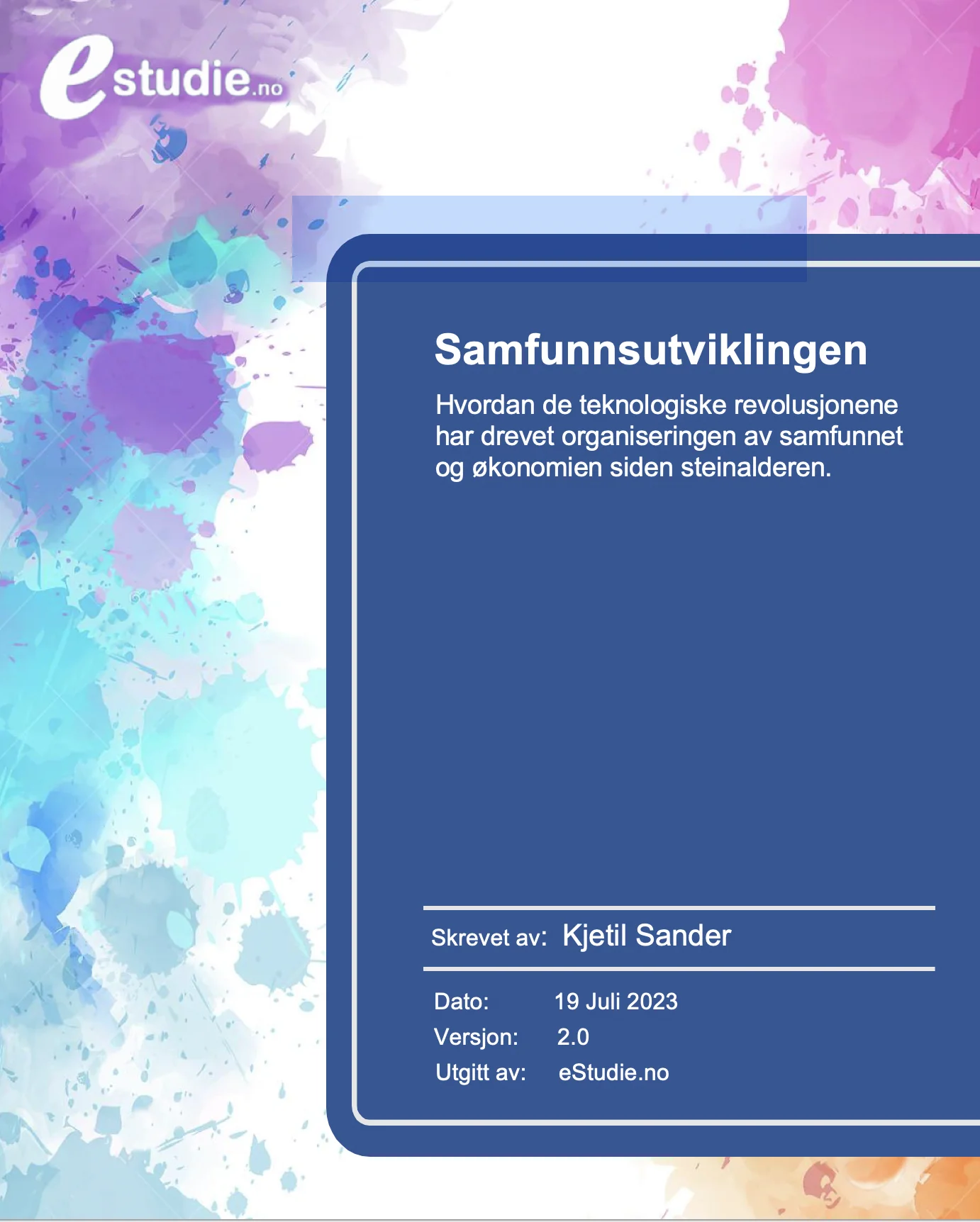 samfunnsutviklingen
